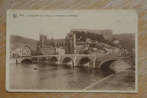 B 4500 HUY, Le Vieux Pont sur la Meuse, la Collegiale et la Fortresse