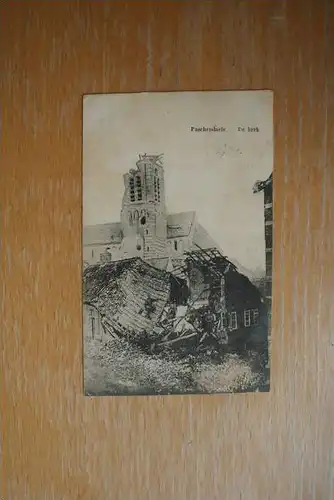 B 8980 ZONNEBEKE-PASCHENDAELE, de Kerk, 1.Weltkrieg, 1915