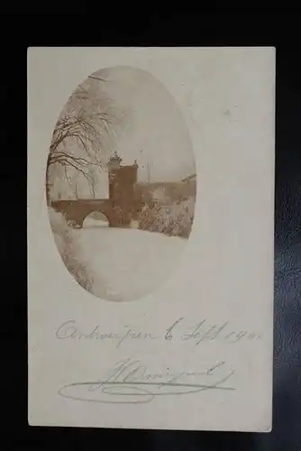 B 2000 ANTWERPEN , Photo-AK, 6 Sept.1901