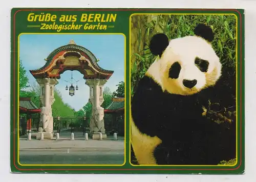 1000 BERLIN - TIERGARTEN, Zoo, Panda und Haupteingang