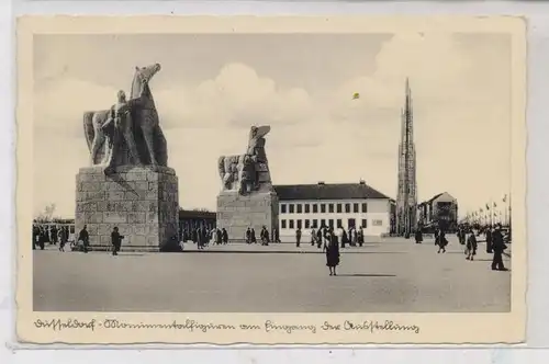 4000 DÜSSELDORF, EREIGNIS, Ausstellung SCHAFFENDES VOLK, 1937, Monumentalfiguren am Eingang