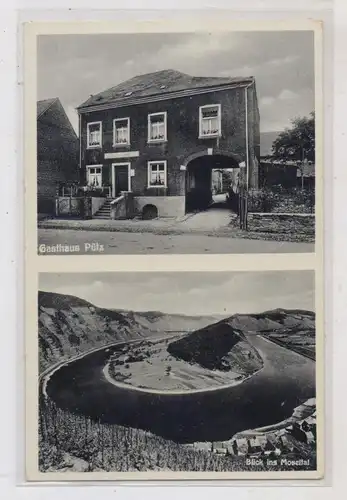 5447 ULMEN - BEUREN, Gasthaus Pütz, Landpoststempel "Beuren über Kochem (Mosel)", 1937