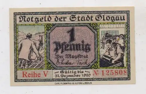 NIEDER - SCHLESIEN - GLOGAU / GLOGOW, Notgeld 1920, 1 Pfennig, Personenschiff