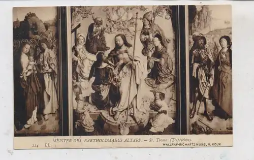 5000 KÖLN, WALLRAF - RICHARTZ - MUSEUM, Meister des Bartholomäus Altars, Trytichon, Louis Levy