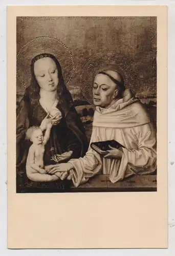 5000 KÖLN, WALLRAF - RICHARTZ - MUSEUM,  "Madonna und St. Bernhard", Meister des Marienlebens