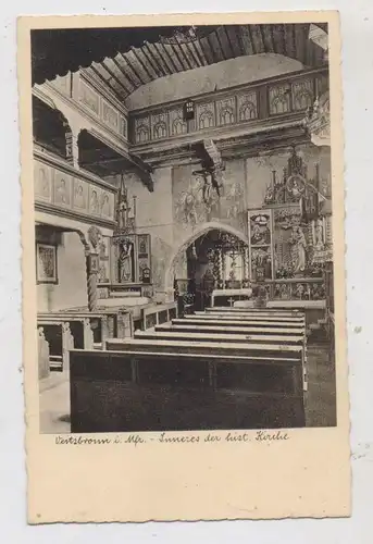 8501 VEITSBRONN, Historische Kirche, Innenansicht