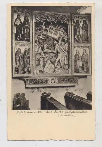 8501 VEITSBRONN, Historische Kirche, Katharinenaltar