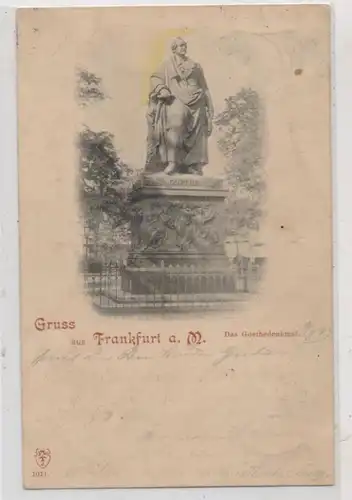 6000 FRANKFURT, Goethedenkmal 1897