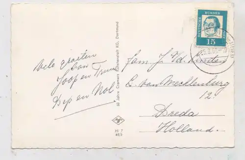 5912 HILCHENBACH, Breitenbachtalsperre, 1963, aptierter Stempel ohne PLZ !!!