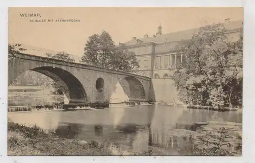 0-5300 WEIMAR, Schloß mit Sternbrücke, ca. 1905, Zedler & Vogel - Darmstadt