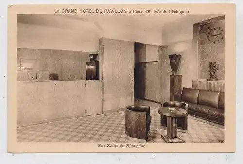 F 75010 PARIS, Le Grand Hotel du Pavillon, 36, Rue de l'Echiquir, Reception, Interieur / Möbel