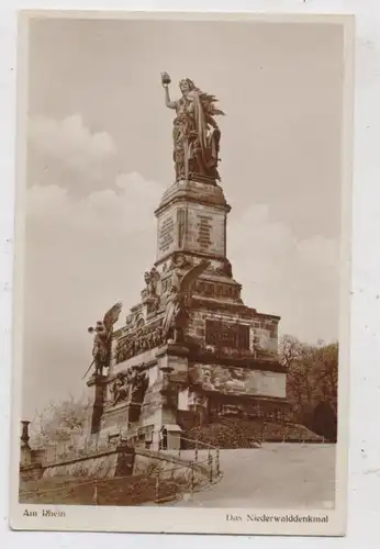 6220 RÜDESHEIM, Niederwalddenkmal, 1929, Verlag Kratz # 69