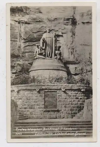 0-8364 LOHMEN, Liebethaler Grund, Lochmühle, Erstes Richard Wagner Denkmal Sachsens