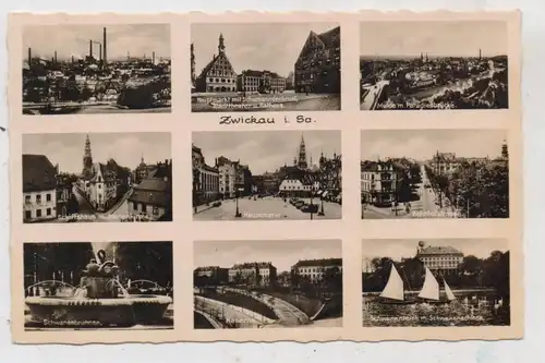 0-9540 ZWICKAU, Hauptmarkt, Mulde, Bahnhof, Kaserne......1937