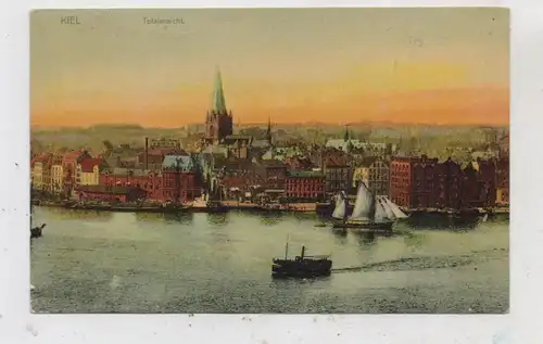 2300 KIEL, Gesamtansicht, 1905, handcoloriert, Verlag Speck