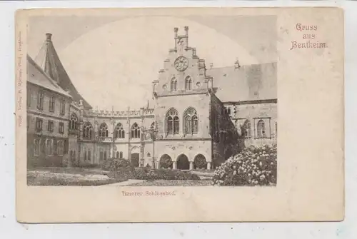 4444 BAD BENTHEIM, Innerer Schloßhof, ca. 1905