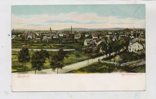 4900 HERFORD, Blick über den Ort, ca. 1900