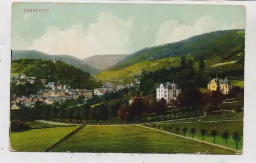 0-6400 SONNEBERG, Blick über den Ort, 1911