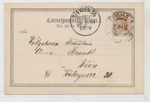 CZ 10000 PRAHA / PRAG, Künstler-Karte Karlsbrücke und Kleinseite 1899