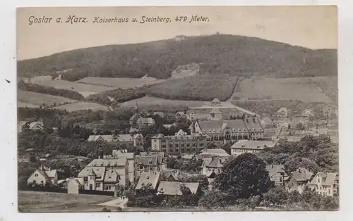 3380 GOSLAR, Kaiserhaus und Steinberg, rücks. Werbung für Sunlight Petroleum