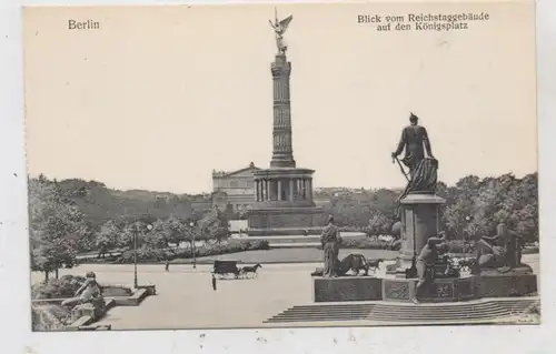 1000 BERLIN - TIERGARTEN, Siegessäule, Blick vom Reichstag