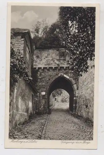 3550 MARBURG, Eingang zur Burg