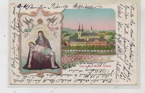 BÖHMEN & MÄHREN -  GRAUPEN - MARIA SCHEIN / KRUPKA - BOHOSUDOV,  Gruss aus..., GOLDEN WINDOWS, 1911
