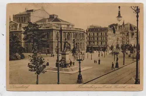 4000 DÜSSELDORF, Hundenburgwall - Denkmal, Stadttheater, 1932