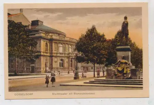 4000 DÜSSELDORF, Stadttheater, Bismarckdenkmal