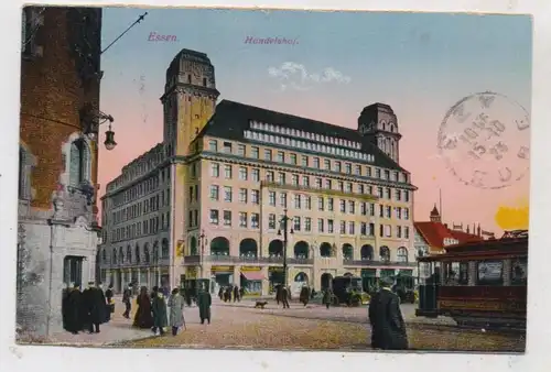 4300 ESSEN, Handelshof, Strassenbahn, Taxen,1923