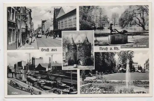 4040 NEUSS, Niederstrasse, Hafen, Obertor, Eierdieb, Promenade