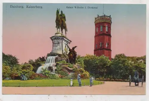 4100 DUISBURG, Kaiser Wilhelm Denkmal auf dem Kaiserberge