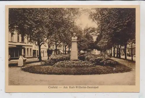 4150 KREFELD, Ostwall, Am Karl - Wilhelm - Denkmal, 1922