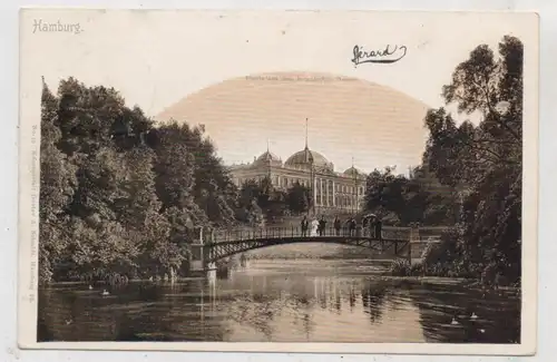 2000 HAMBURG, Partie im alten Botanischen Garten, 1903, Verlag Schmidt