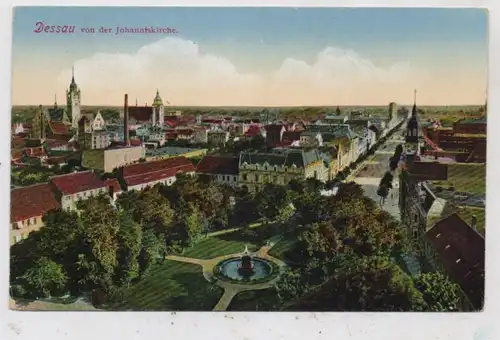 0-4500 DESSAU, Blick von der Johanniskirche, Verlag Zabel