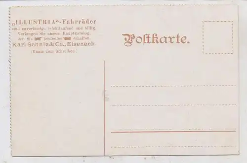 0-5900 EISENACH, Werbe-Karte "Illustria allen voran", Karl Schniz & Co
