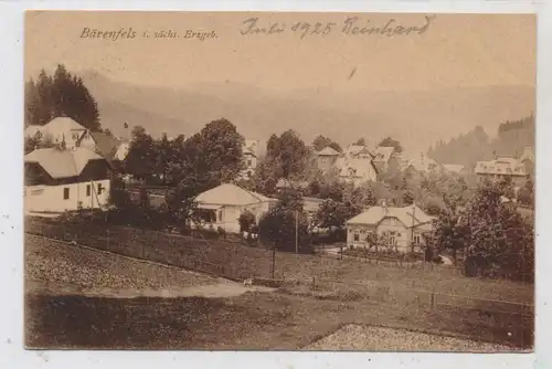 0-8242 ALTENBERG - BÄRENFELS, Blick über den Ort, 1925