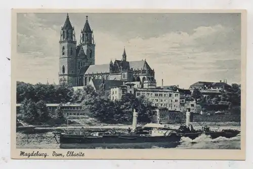 BINNENSCHIFFE - ELBE, Frachtschiff "MECKLENBURG" vor Magdeburg