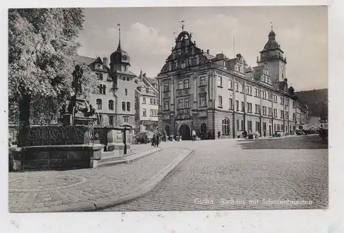 0-5800 GOTHA, Schellenbrunnen, Rathaus, 1960