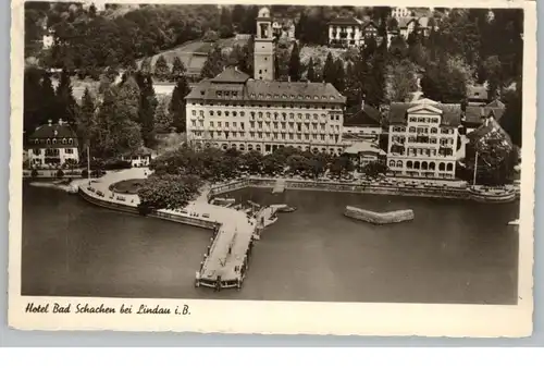 8990 LINDAU - BAD SCHACHEN, Hotel Bad Schachen, Luftaufnahme, 1937