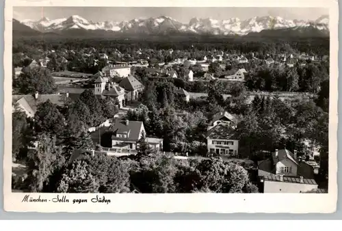 8000 MÜNCHEN - SOLLN, Blick über den Ort Richtung Süden, 1956