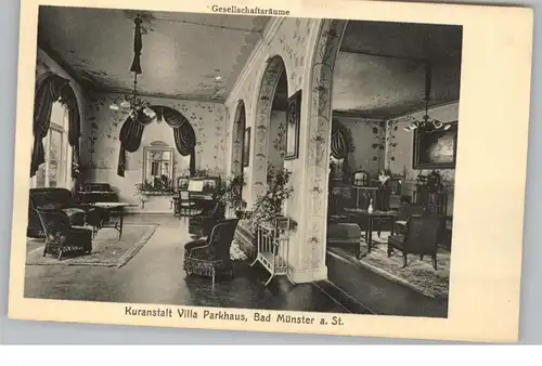 6552 BAD MÜNSTER am Stein, Kuranstalt Villa Parkhaus, Gesellschaftsräume