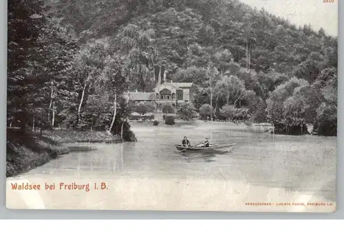 7800 FREIBURG, Waldsee bei Freiburg, ca. 1900, Verlag Fuchs