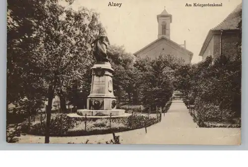 6508 ALZEY, Am Kriegerdenkmal, 20er Jahre