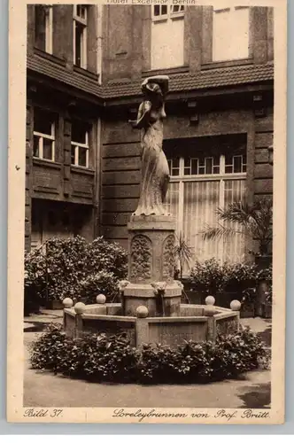 1000 BERLIN - KREUZBERG, Hotel Excelsior, Loreleybrunnen von Prof. Brütt