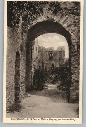 5401 SANKT GOAR, Ruine Rheinfels, Eingang zur inneren Burg