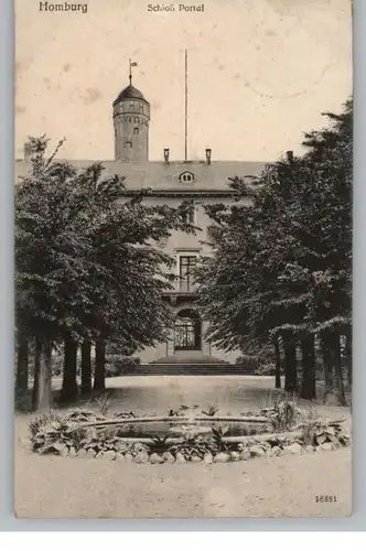 6380 BAD HOMBURG, Schloß Portal, 1907