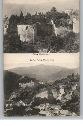 6702 BAD DÜRKHEIM - HARDENBURG, Dorf und Ruine, 1913