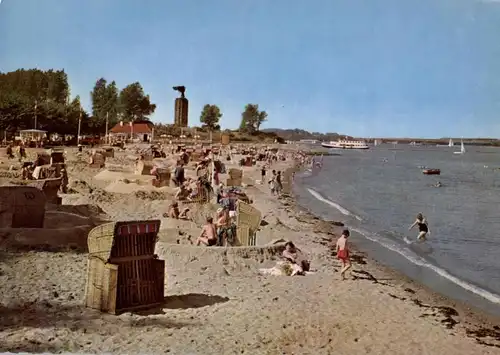 2305 HEIKENDORF - MÖLTENORT, Badestrand, Strandkörbe, 1963