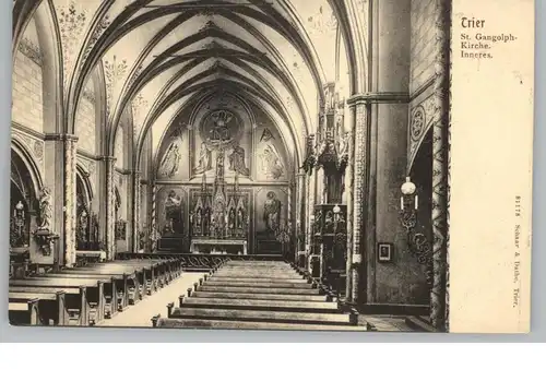 5500 TRIER, St. Gangolphkirche, innenansicht, Blick zum Altar, Schaar & Dathe